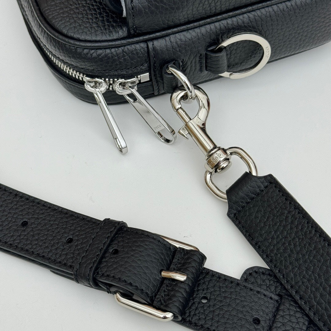 Gucci GG Jumbo Leather Crossbody Bag
