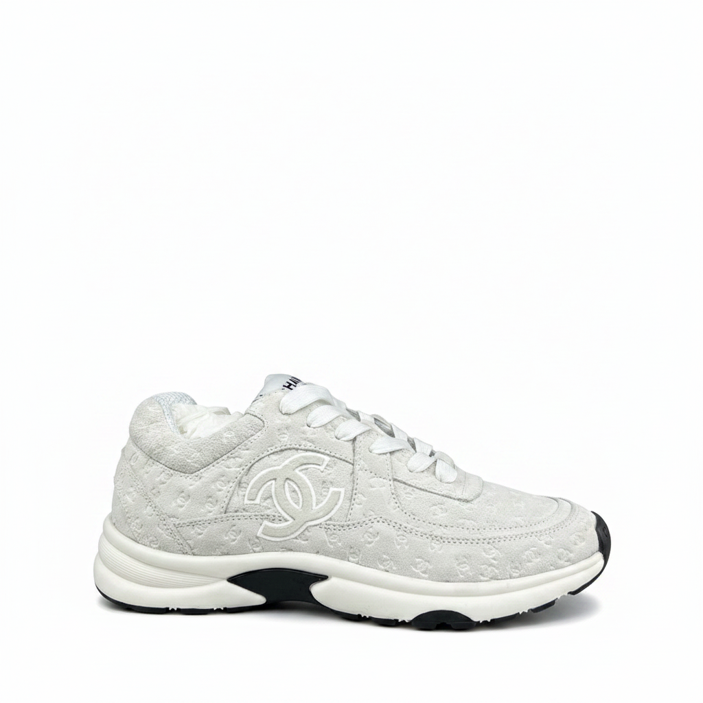 Chanel 22A "Grey All Over Logo"