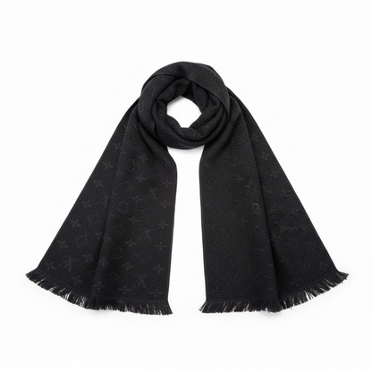 Louis Vuitton Monogram Classic Scarf "Black"