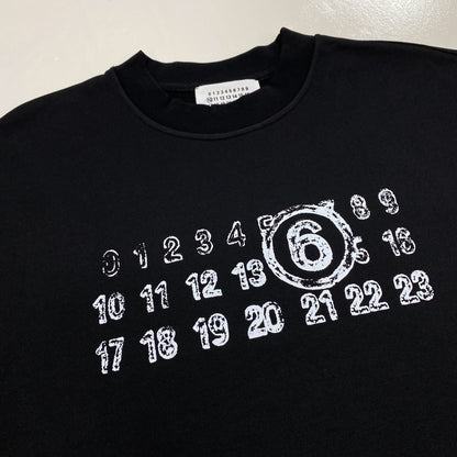Maison Margiela Number Logo Sweatshirt "Black-White"