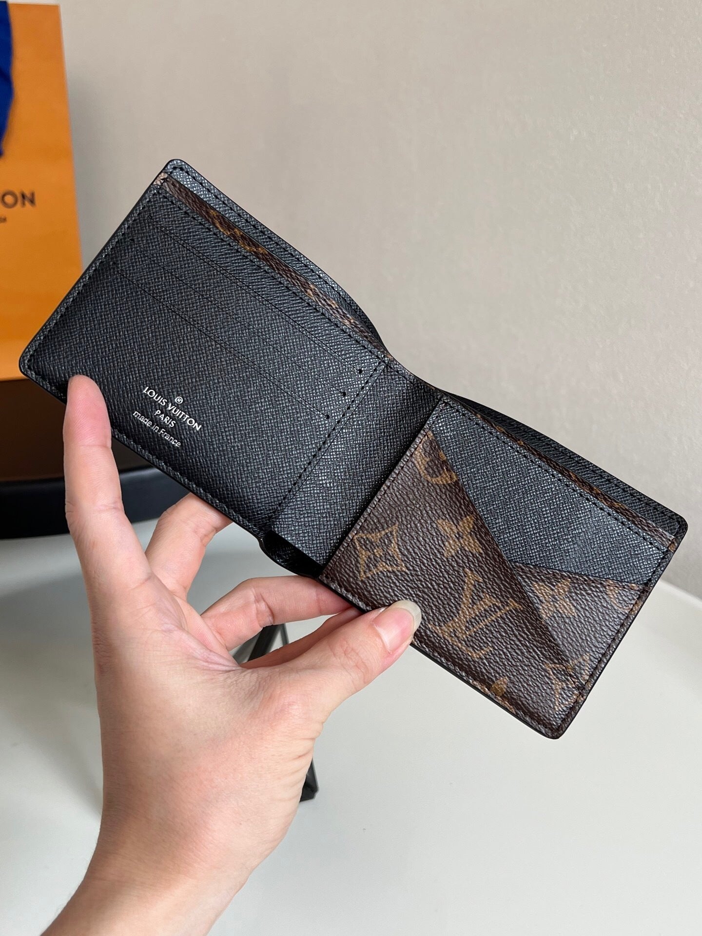Louis Vuitton Multiple Wallet "Monogram Macassar Canvas"