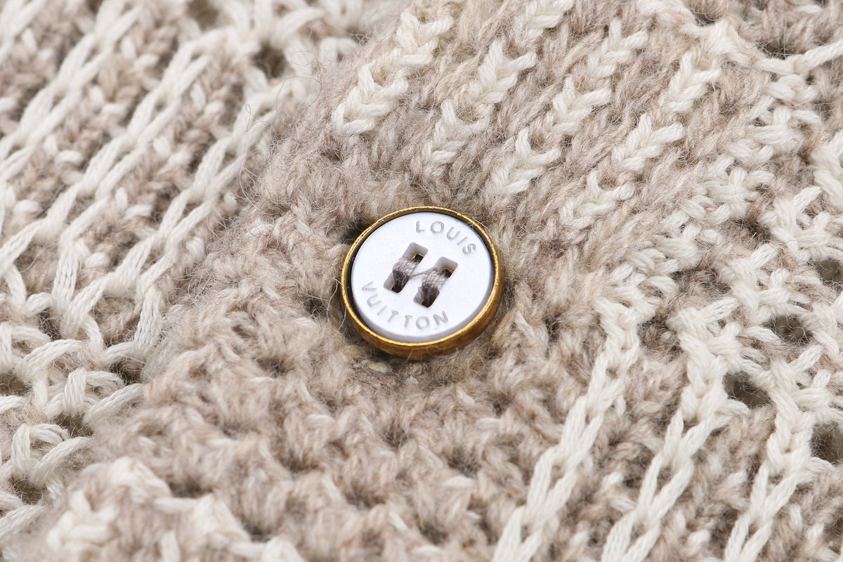 Louis Vuitton Tweedy Jacquard Check Cardigan "Beige"