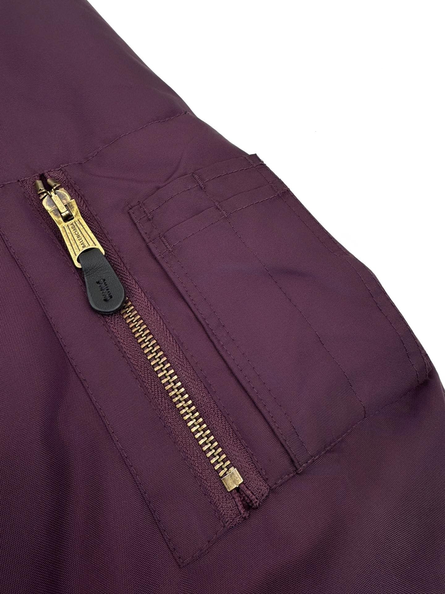 Balenciaga Bomber Jacket "Burgundy"