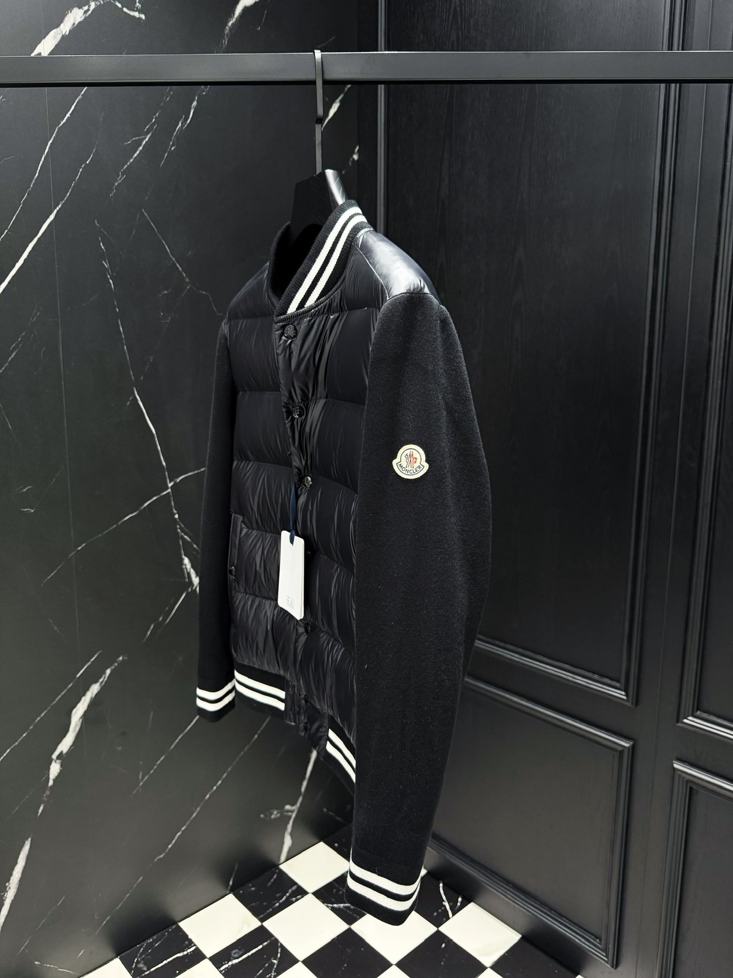 Moncler Paneled Down Jacket "Black"