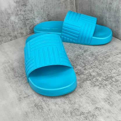 Bottega Veneta Slides "Cyan"