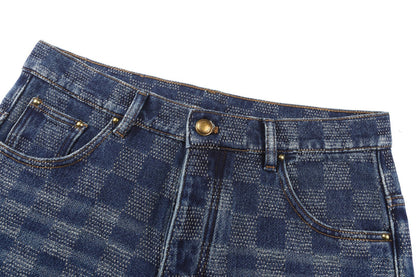 Louis Vuitton Damier Denim Skate Pants