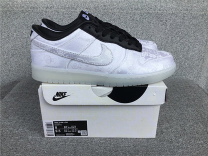 Clot x Fragment Design x Nike Dunk "White-Black"
