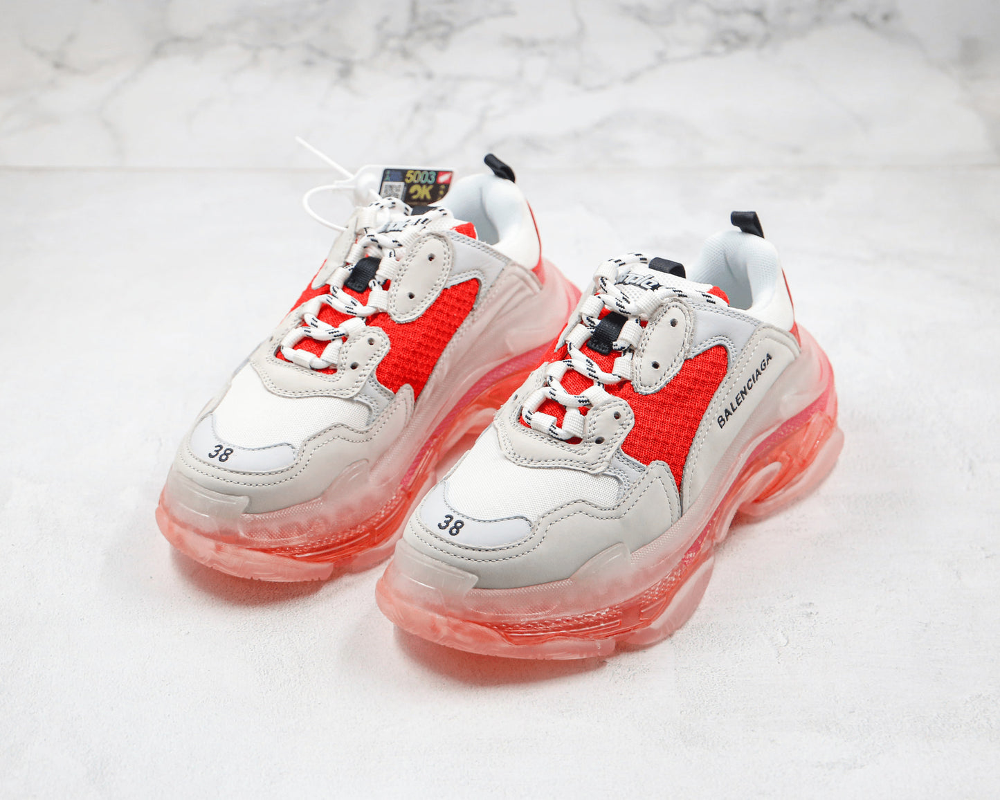 Balenciaga Triple S "White-Red-Pink"