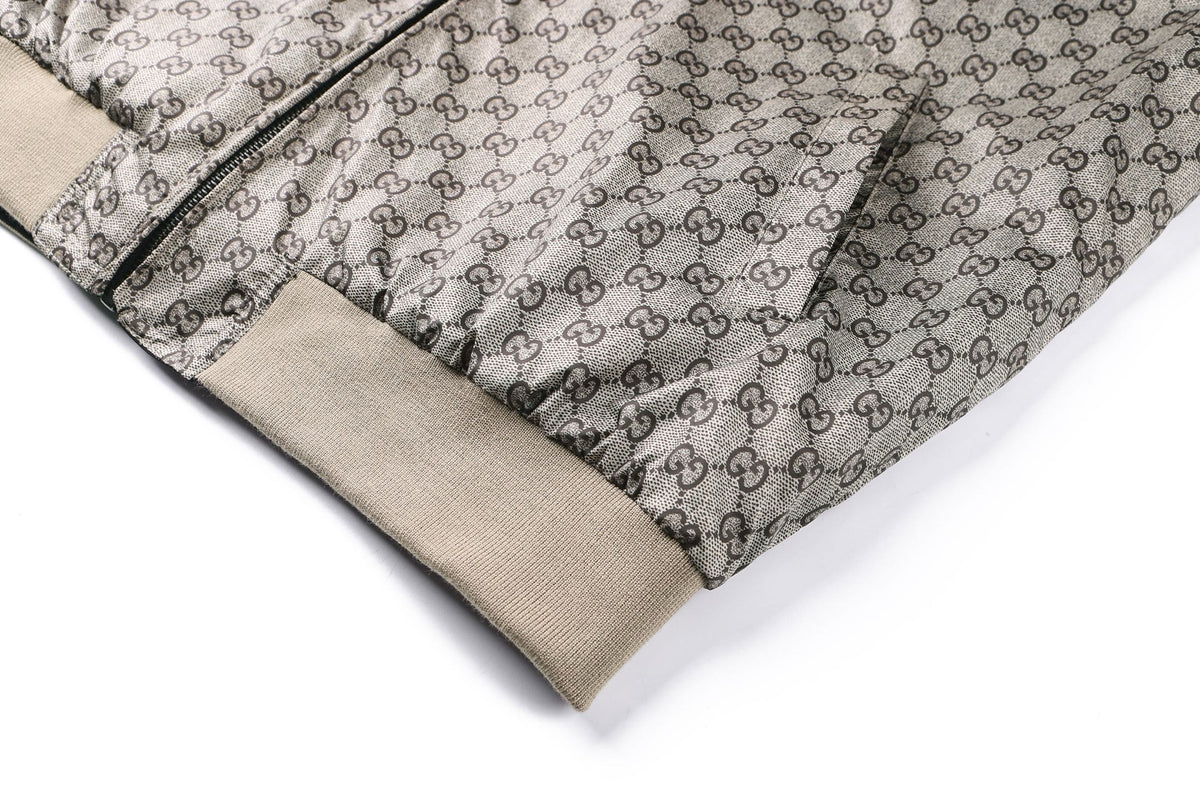 Gucci Reversible Cotton Canvas Zip Jacket Black Compact Cotton Canvas" and "GG nylon"