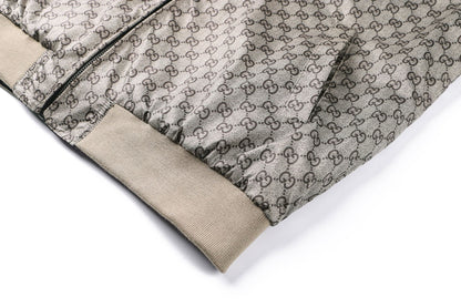 Gucci Reversible Cotton Canvas Zip Jacket Black Compact Cotton Canvas" and "GG nylon"