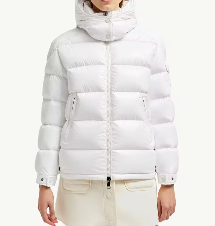 Moncler Maire Hooded Down Jacket "White"