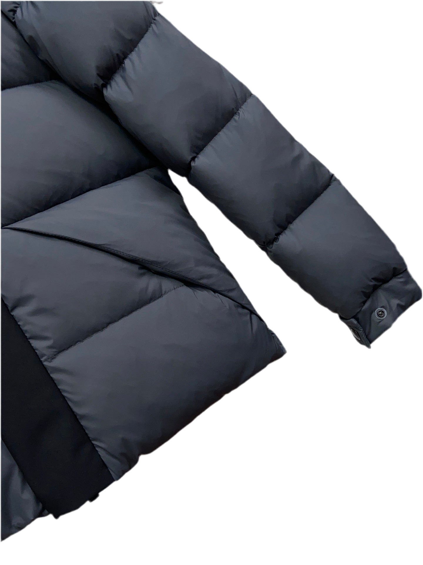 Monlcer Madeira Hooded Down Jacket "Grey-Black"