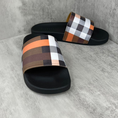 Burberry Slides "Black-Multicolour"