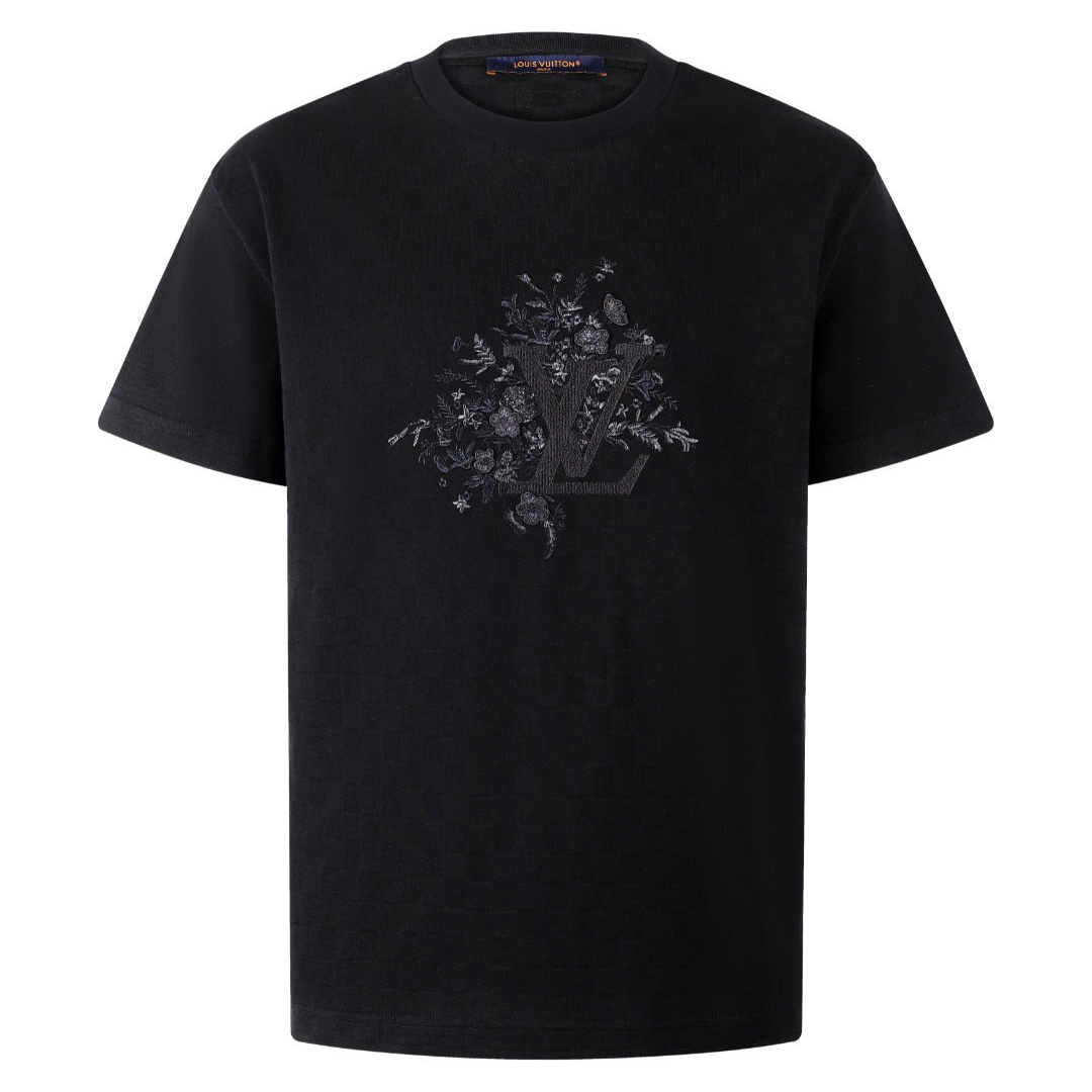 Louis Vuitton Embroidered Signature T-Shirt "Black"