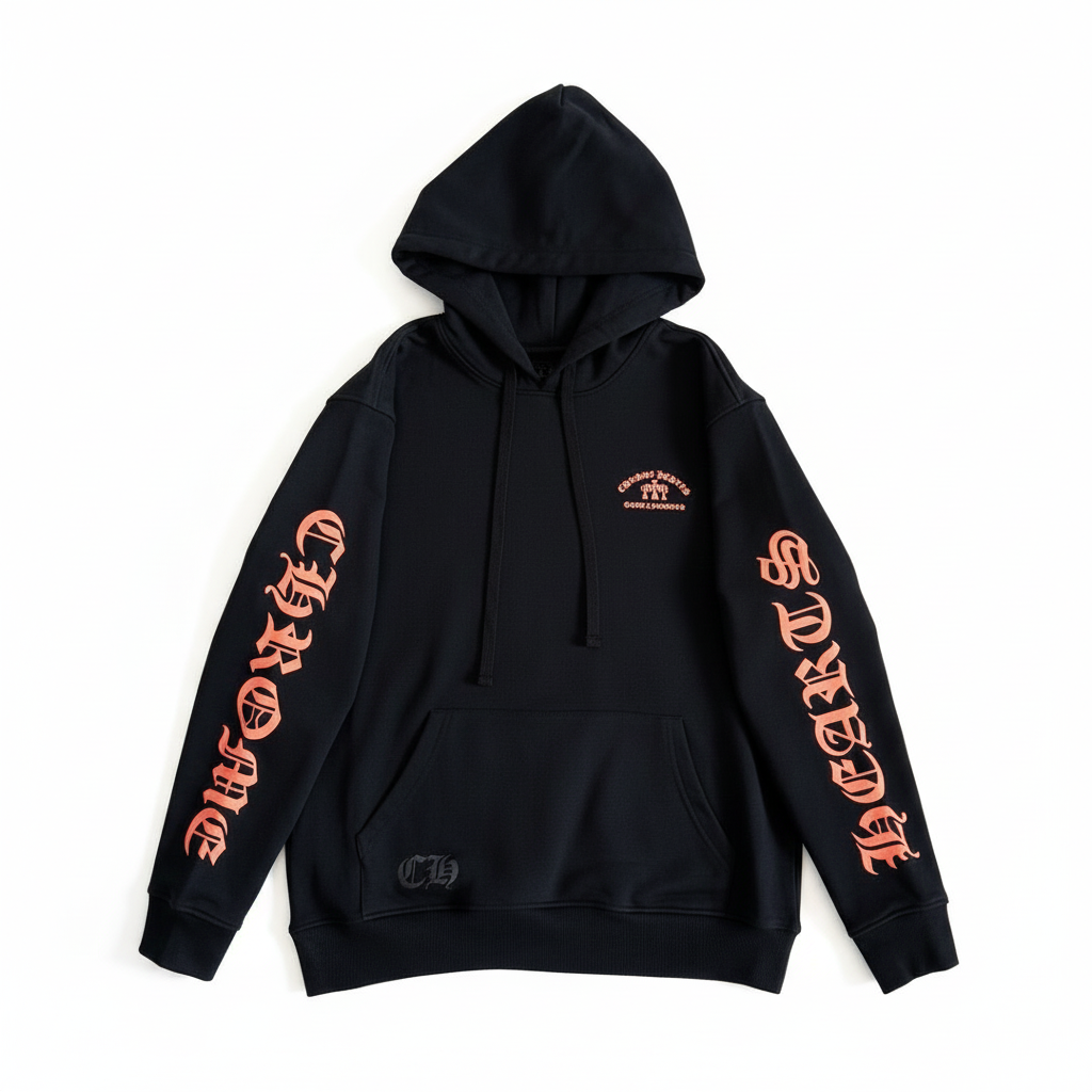Chrome Hearts Hoodie "Black-Orange"