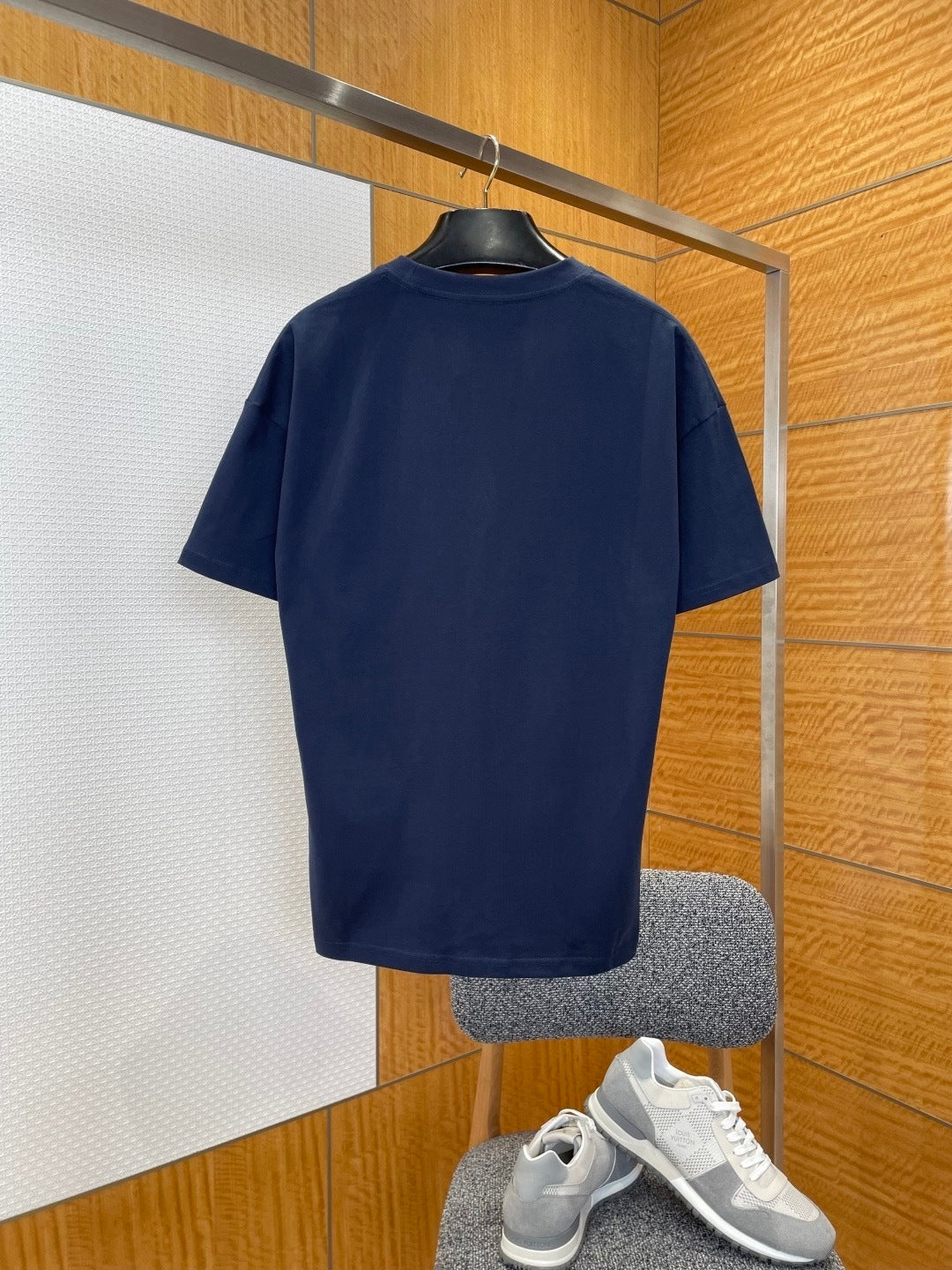 Gucci Cotton Jersey T-Shirt with Embroidery "Navy Blue"