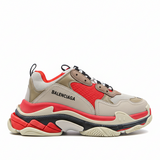 Balenciaga Triple S "Grey-Red"