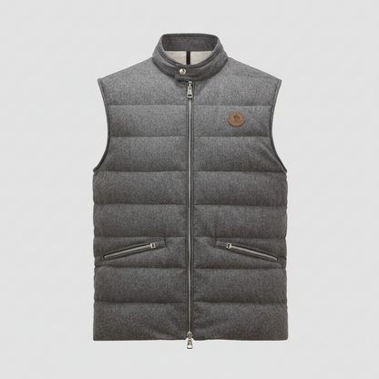 Moncler Gallienne Cashmere Down Vest "Grey"