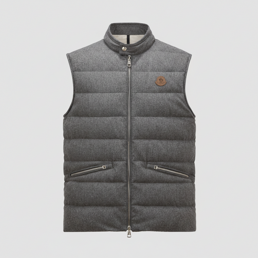 Moncler Gallienne Cashmere Down Vest "Grey"