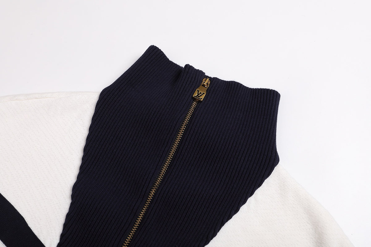 Louis Vuitton Knitted Cotton Sailor Blouson "White"