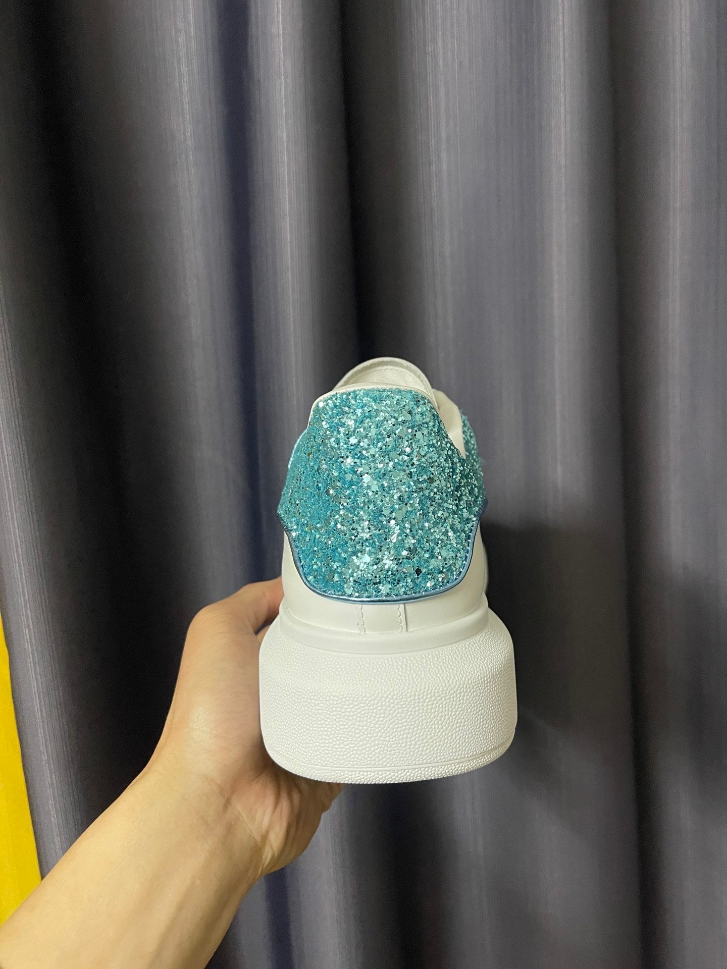 Alexander McQueen Oversized "New Cerulean Blue Glitter"