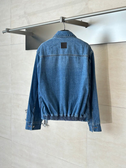 Dior Zipped Jacket "Blue Cotton Twill"