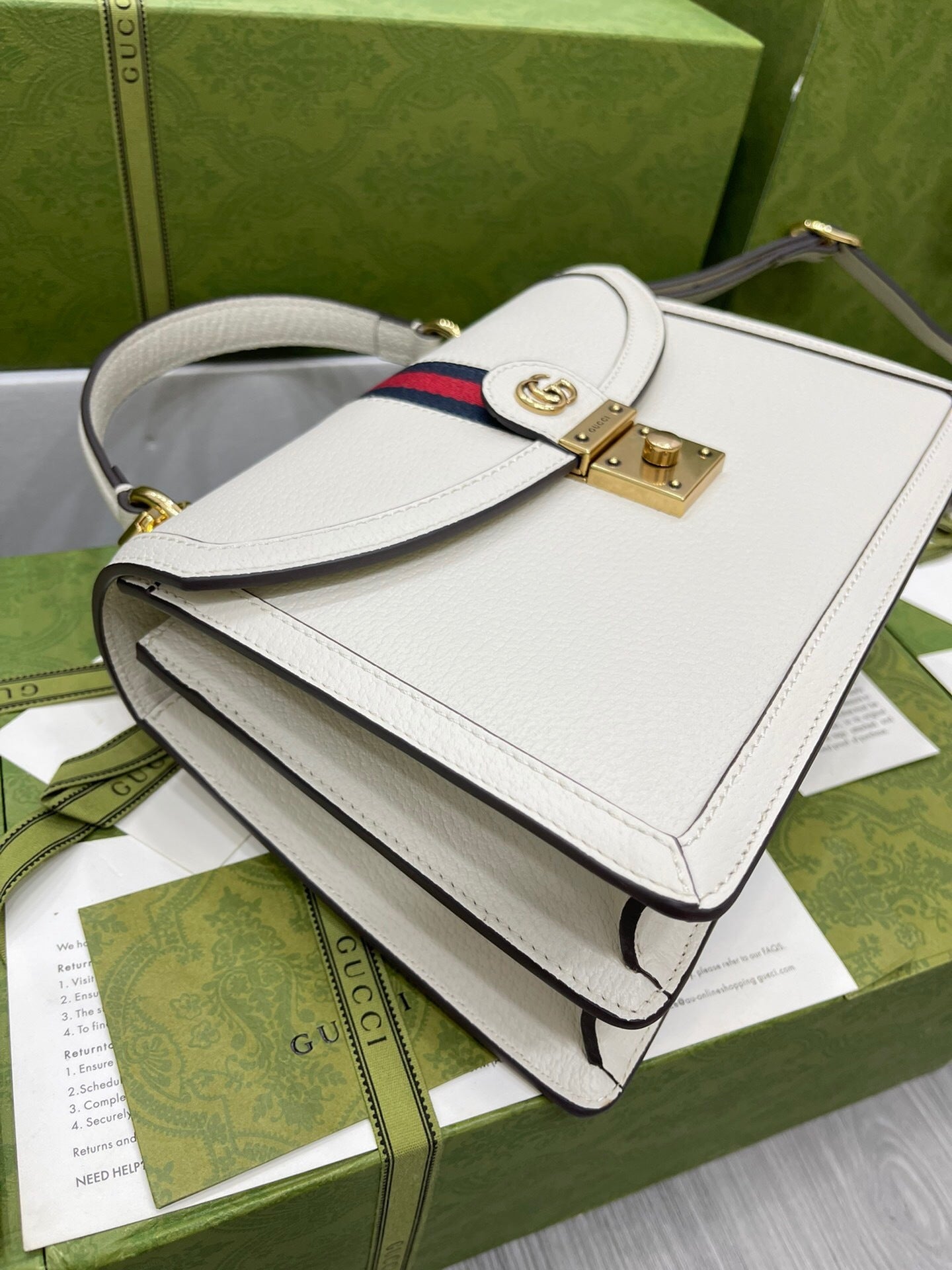 Gucci Ophidia Medium Top Handle Bag