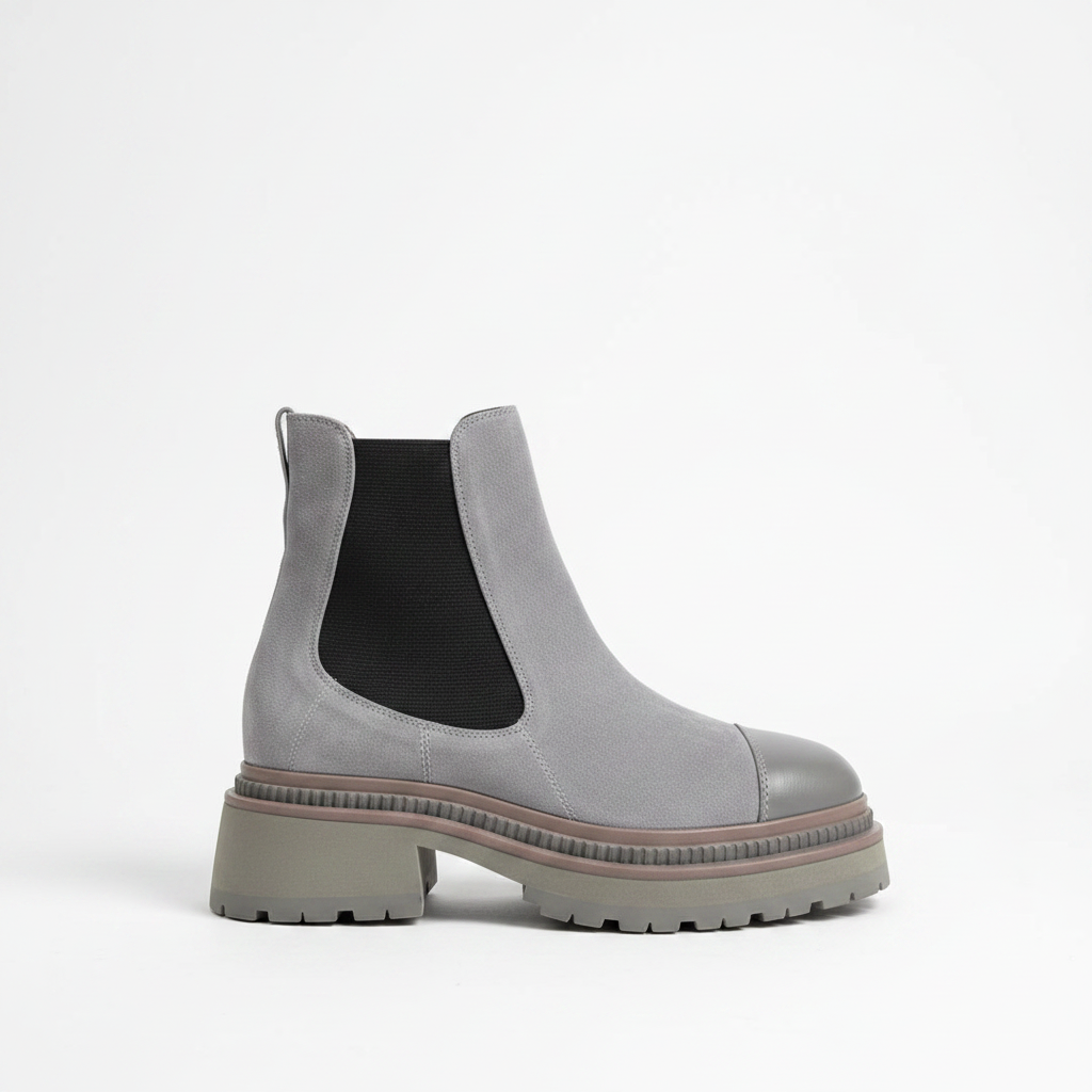 Chanel Chelsea Boots "Grey-Black"