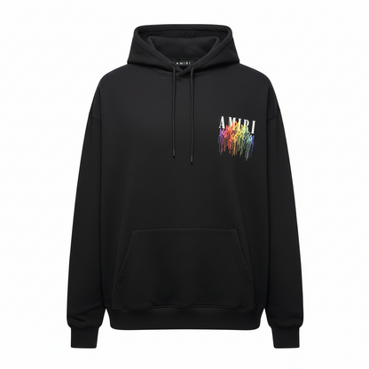 Amiri Paint Drip Logo Hoodie "Black"