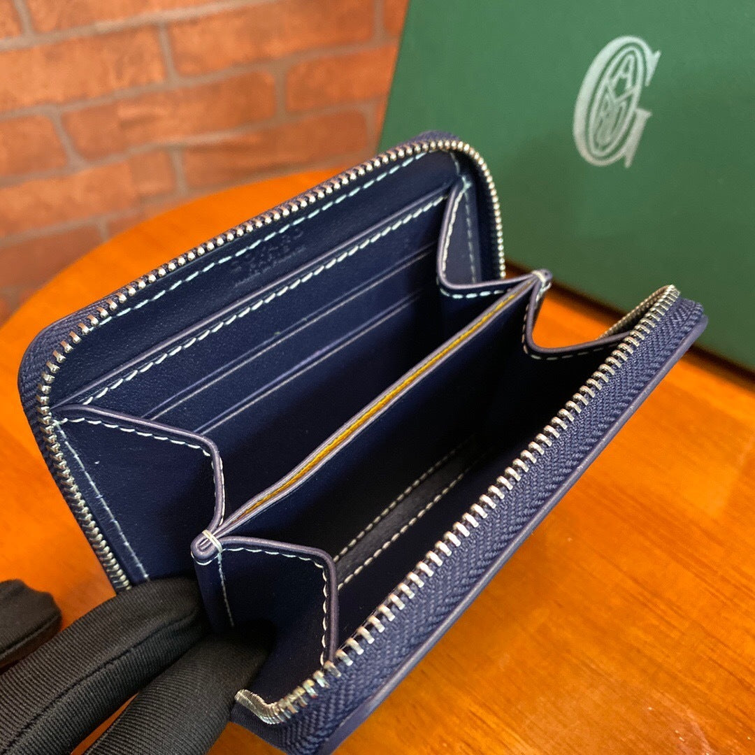 Goyard Matignon PM Wallet "Navy Blue"