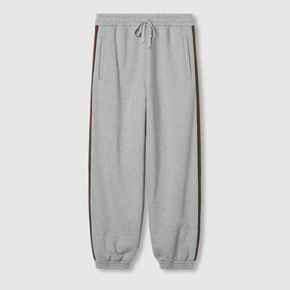 Gucci Cotton Jersey Jogging Pant "Grey"