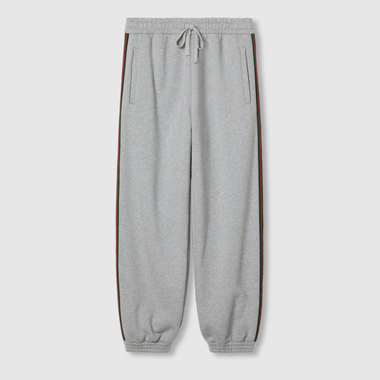 Gucci Cotton Jersey Jogging Pant "Grey"