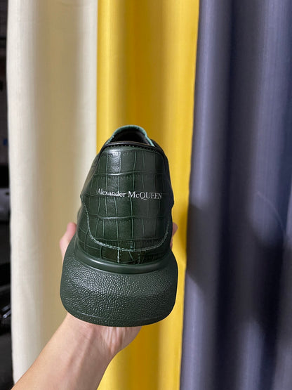 Alexander McQueen Oversized "Deep Green Croc"