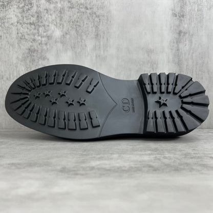 Dior Leather Loafers "Black-Gold"