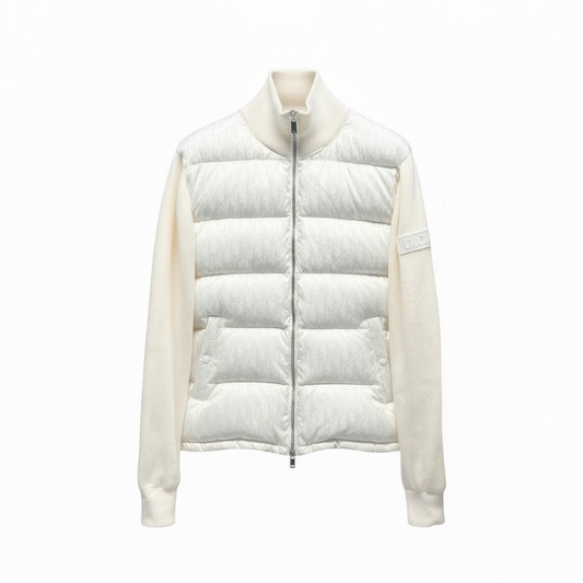 Dior Oblique Jacket Virgin Wool Knit "White"