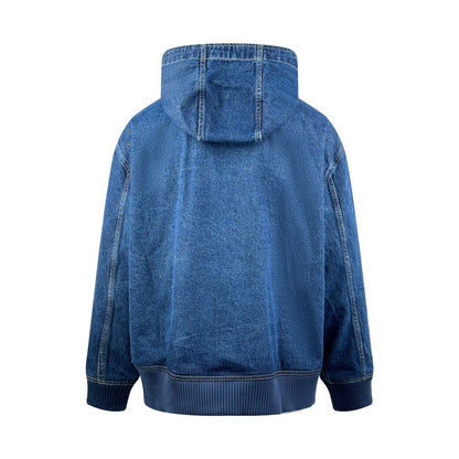 Dior Christian Dior Tag Hooded Jacket "Blue Cotton Denim"