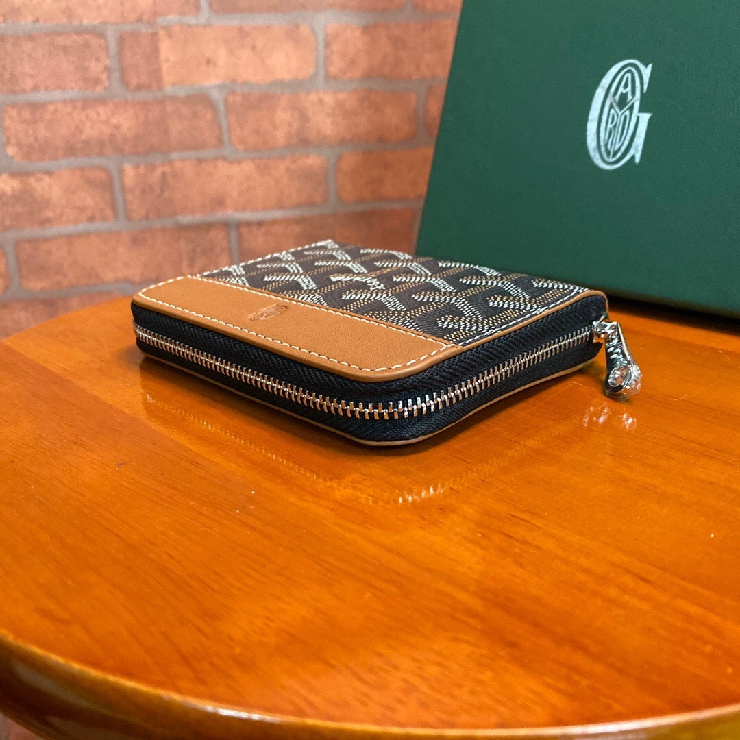 Goyard Matignon PM Wallet "Black & Tan"