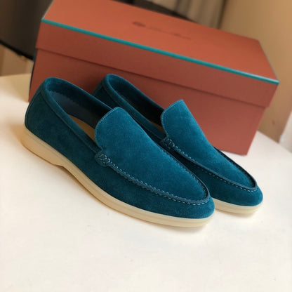 Loro Piana Summer Walk Loafers "Cyan"