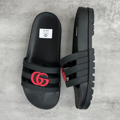 Gucci Slides "Black-Red"