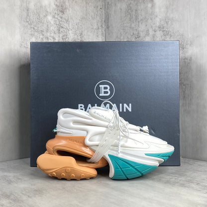 Balmain Unicorn "White-Turquoise"