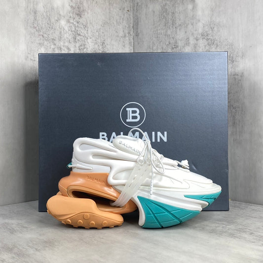 Balmain Unicorn "White-Turquoise"