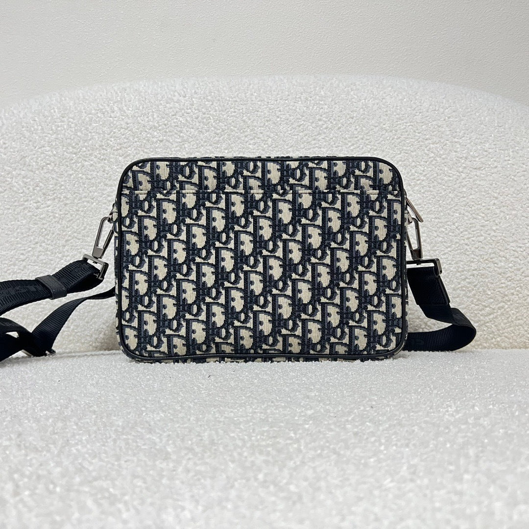 Dior Oblique Jacquard Safari Bag with Strap