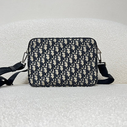 Dior Oblique Jacquard Safari Bag with Strap