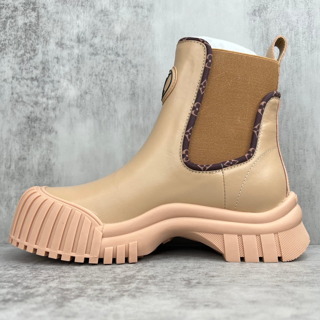 Louis Vuitton Ruby Ankle Boots "Beige"