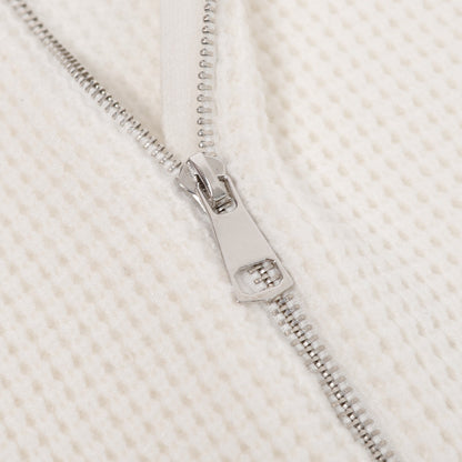 Gucci Zip-Up Sweater "White-Red-Black"