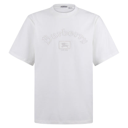 Burberry Gothic Logo Cotton T-Shirt "White"
