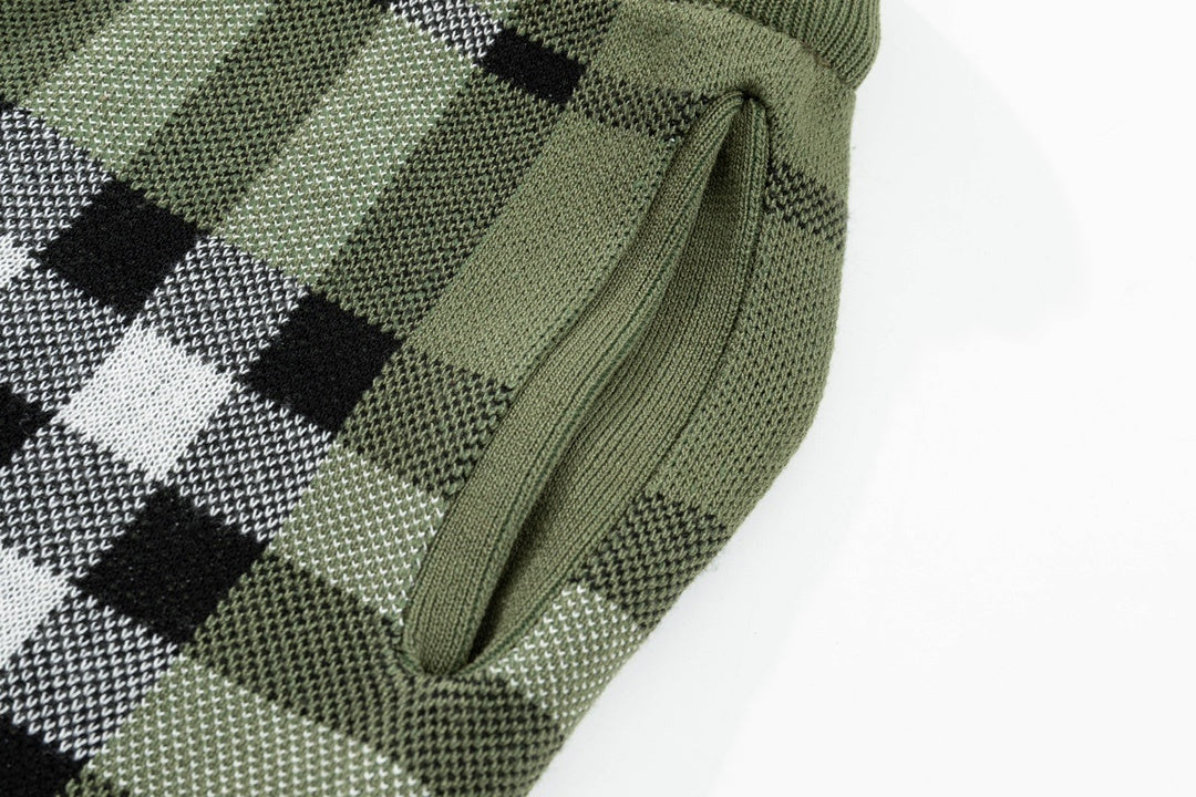 Burberry Checked Silk and Wool-Blend "Green"