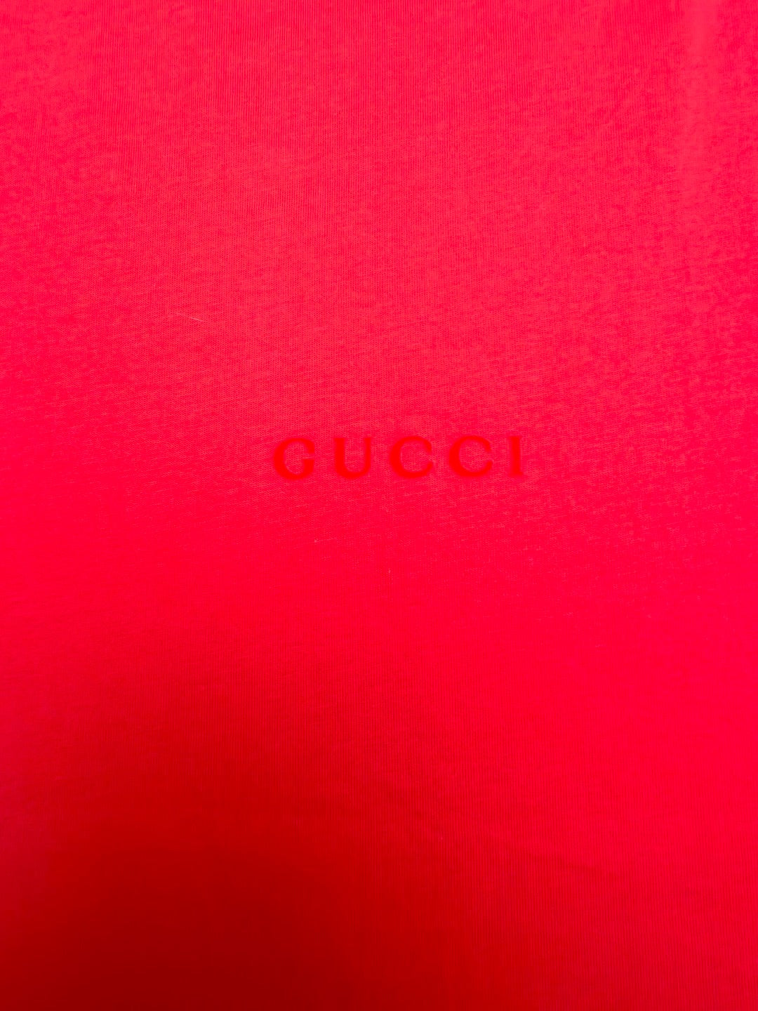 Gucci Cotton Silk Jersey T-shirt "Red"