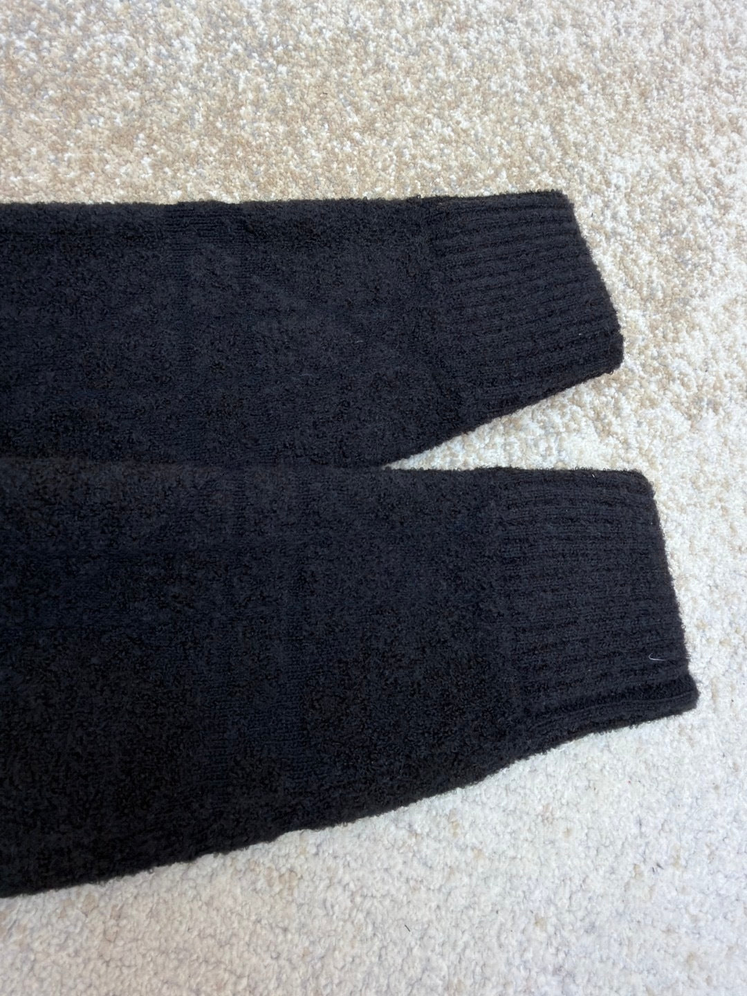 Dior Cannage Hooded Sweatshirt "Black Cotton and Wool Blend Knit"