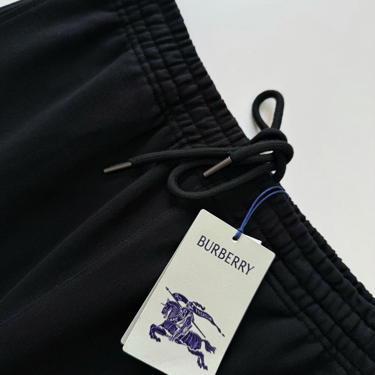 Burberry Knight Check Cotton Track Pants "Black"